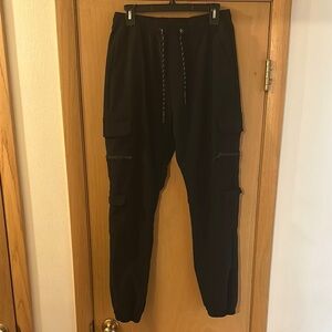 Reset Joggers Pants Pockets Scrubs Black Size XL